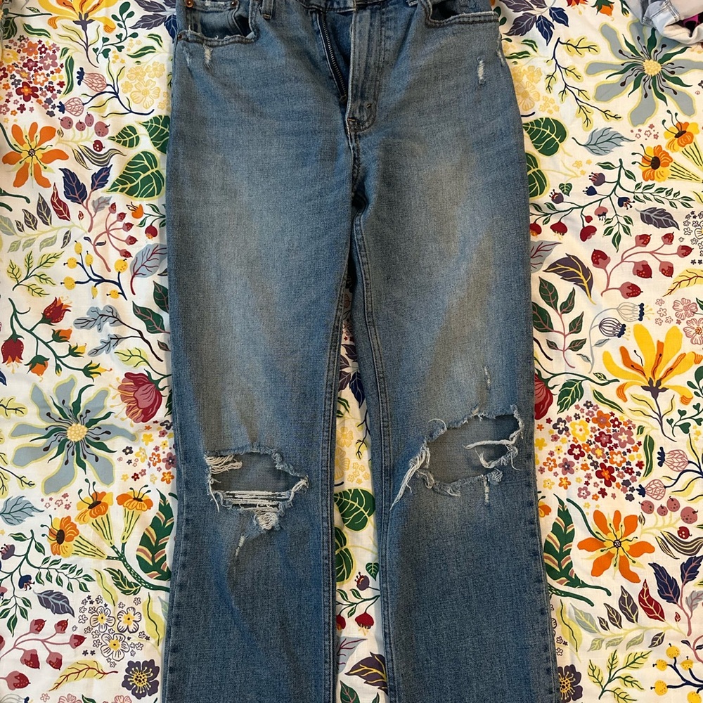 Abercrombie & Fitch Blue Straight Leg Jeans